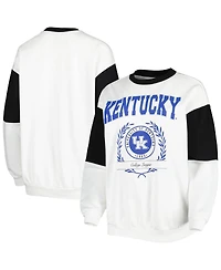 Women's Gameday Couture White Kentucky Wildcats It's A Vibe Dolman Pullover Sweatshirt
