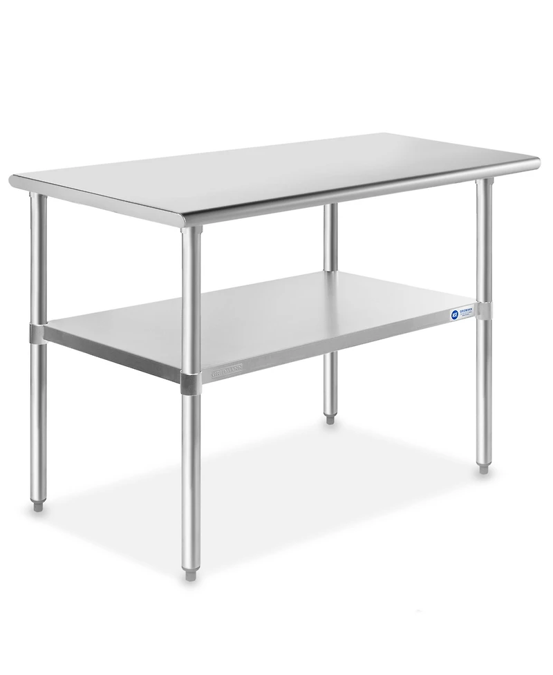 Gridmann x 24 Inch Stainless Steel Table w/ Undershelf