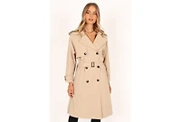 Petal and Pup Women's Trina Button Front Trench Coat