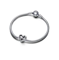 Pandora Sterling Silver Openwork Family Heart Star Charm