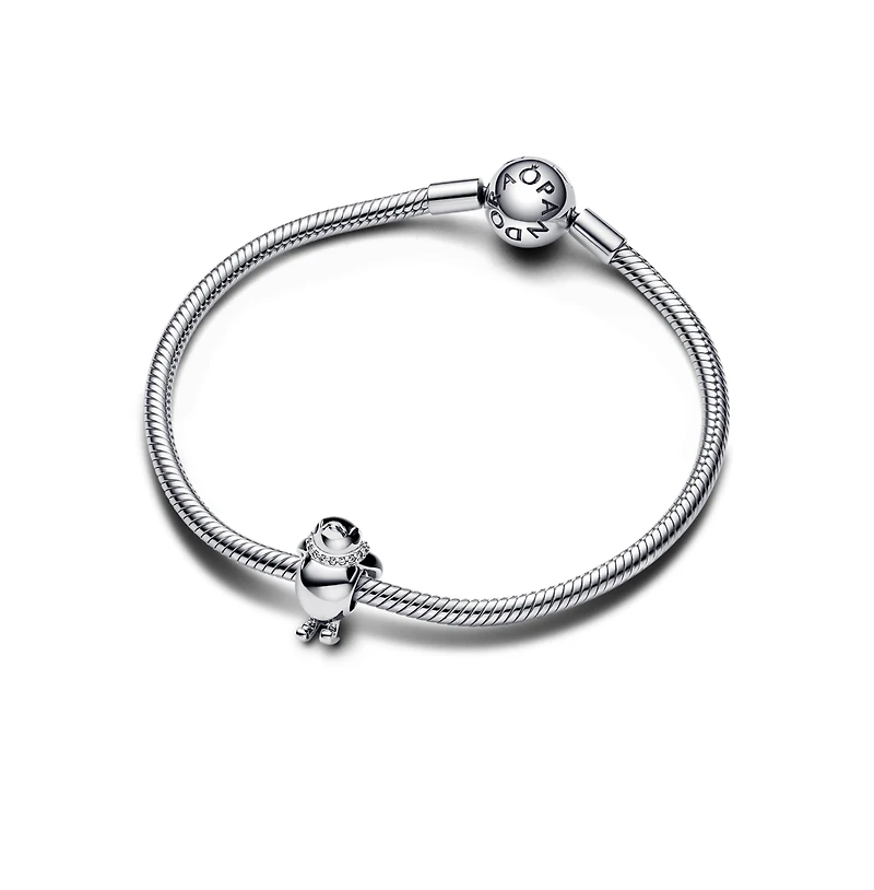Pandora Cubic Zirconia Skiing Penguin Charm