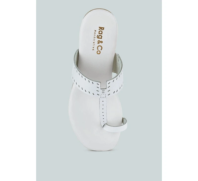 Mila Womens Toe Ring Thong Slip On flats