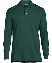 Lands' End Men's Long Sleeve Interlock Polo Shirt