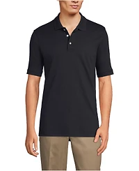 Lands' End Men's Short Sleeve Interlock Polo Shirt