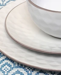 Elama Medici Pearl 16 Pc. Dinnerware Set, Service for 4