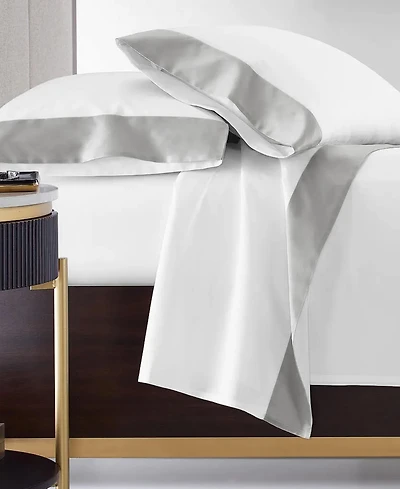 Closeout! Hotel Collection Italian Percale Sateen Cuff 4-Pc. Sheet Set, Queen, Exclusively at Macy's