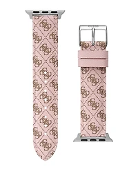 Guess Women's Pink Genuine Leather Apple Watch Strap 38mm-40mm