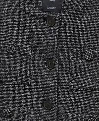 Mango Women's Pockets Two-Tone Jacket