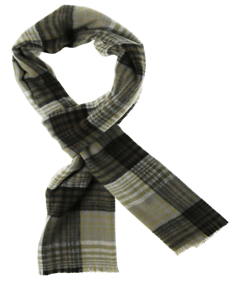 V. Fraas Men's Shadow Plaid Scarf