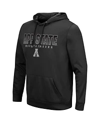 Men's Colosseum Black Appalachian State Mountaineers Blackout 3.0 Pullover Hoodie