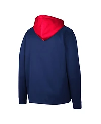 Men's Colosseum Navy Gonzaga Bulldogs Luge 3.0 Quarter-Zip Hoodie