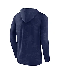 Men's Fanatics Navy Notre Dame Fighting Irish Camo Hoodie Long Sleeve T-shirt