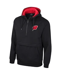 Colosseum Men's Wisconsin Badgers Half-Zip Hoodie