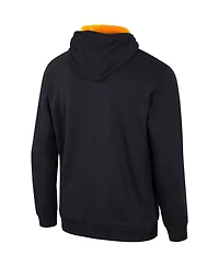 Men's Colosseum Black Tennessee Volunteers Half-Zip Hoodie