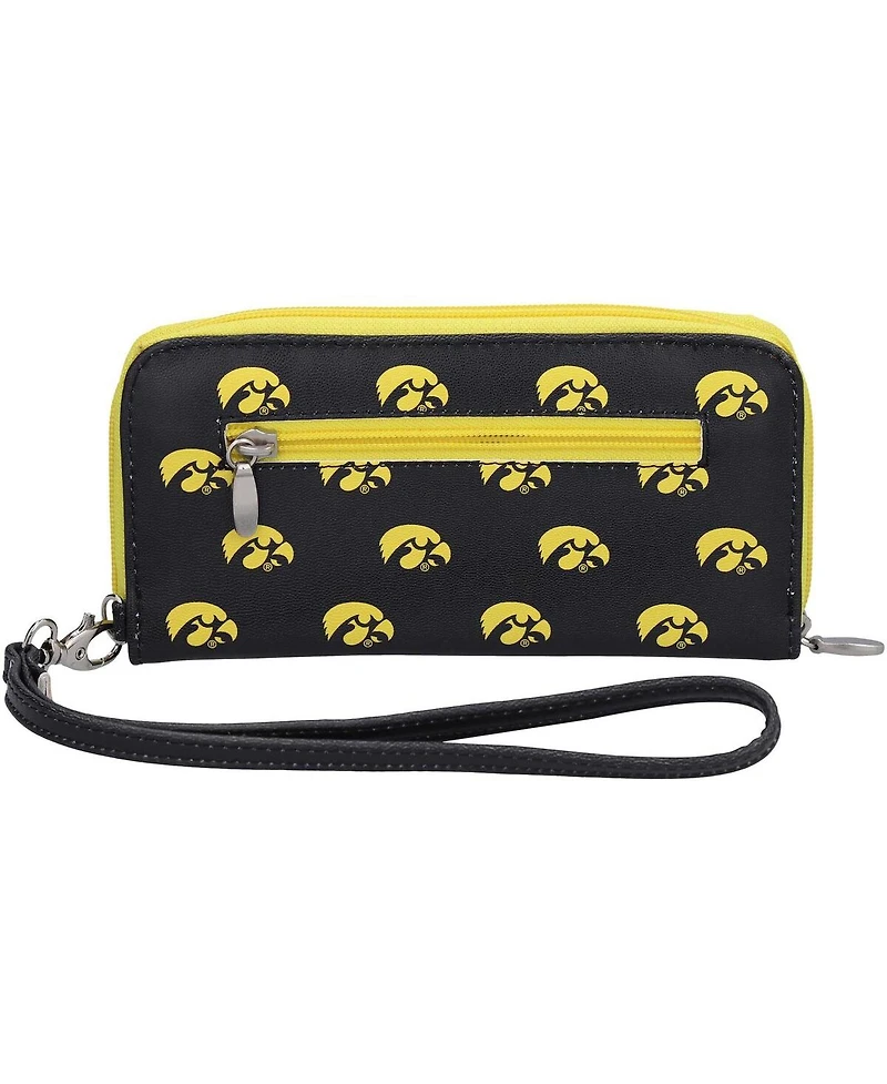 Women's Iowa Hawkeyes Zip-Around Wristlet Wallet
