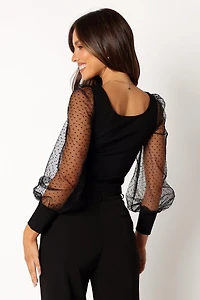 Petal and Pup Wesson Sheer Sleeve Top