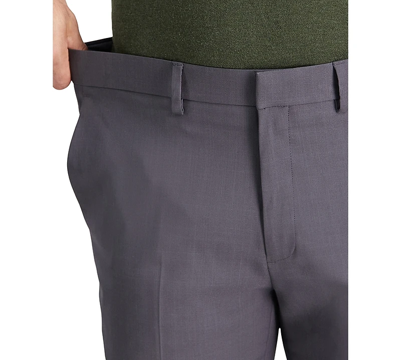 Haggar Men's Premium Comfort Slim-Fit Performance Stretch Flat-Front Dress Pants