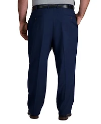 Haggar Men's Big & Tall Premium Comfort Stretch Classic-Fit Solid Flat Front Dress Pants