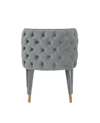 Manhattan Comfort Maya 2-Piece Velvet Upholstered Dining Chair Set