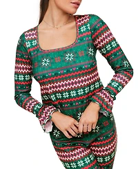 Audra Women's Pajama Long Sleeve Top & Legging Set