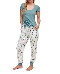 Adore Me Women's Caileigh T-Shirt & Joggers Pajama Set