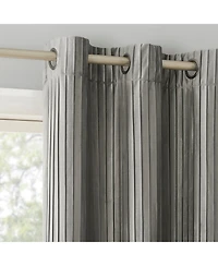 Cascade Pleated Velvet Blackout Grommet Curtain Panel