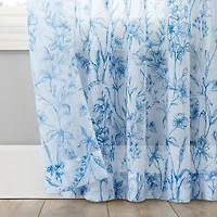 Ambree Vintage like Floral Sheer Rod Pocket Curtain Panel
