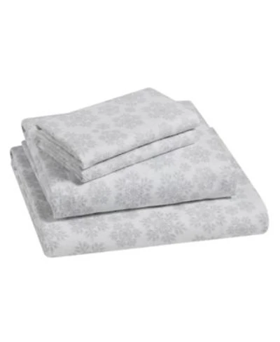 Tahari Home Snowflake 100 Cotton Flannel Sheet Sets