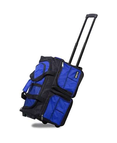 World Traveler Dejuno Expedition Pro 20-Inch Carry-On Rolling Duffle Bag