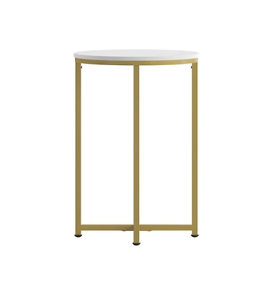 Fairdale End Table With Round Cross Brace Frame