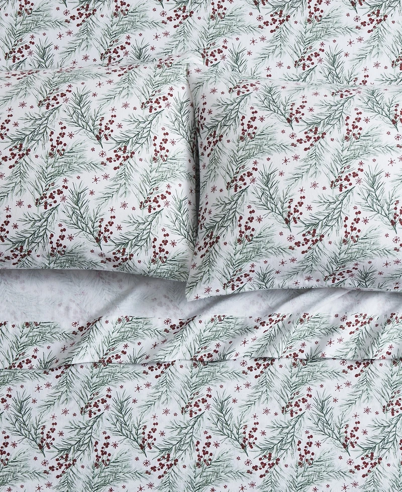 Tahari Home Pine 100% Cotton Flannel 3-Pc. Sheet Set, Twin