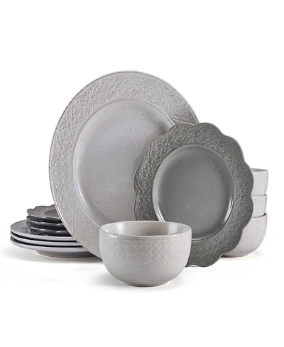 Pfaltzgraff Gia 12-Pc Dinnerware Set, Service for 4