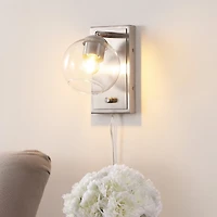 Hugo Minimalist Modern Plug Or Hardwired Adjustable Iron Led Wall Sconce with Rotary Dimmer