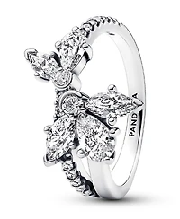 Pandora Cubic Zirconia Asymmetrical Herbarium Cluster Ring