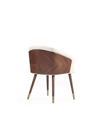 Manhattan Comfort Reeva 2-Piece Leatherette Upholstered Dining Chair Set