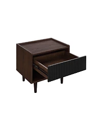Manhattan Comfort Duane 2-Piece Ribbed End Table and Coffee Set