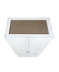 Manhattan Comfort Hopkins 2-Piece 4-Shelf Storage Closet Set