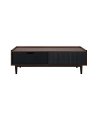 Manhattan Comfort Duane 47.24" Ribbed 1-Drawer Coffee Table