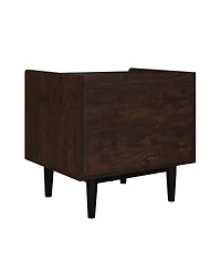 Manhattan Comfort Duane 20.23" Ribbed 1-Drawer Nightstand