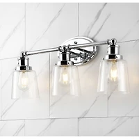 Beverly Iron/Seeded Glass Classic Cottage Led Vanity Light
