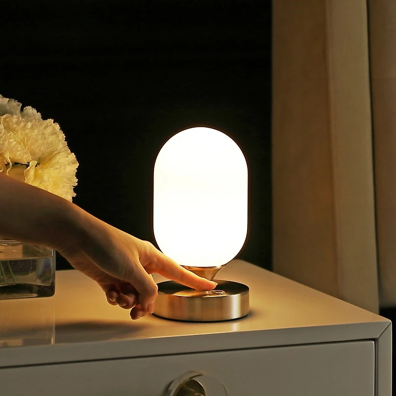 Eli Bohemian Farmhouse Iron Rechargeable Integrated Led Table Lamp