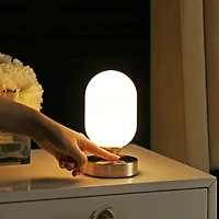 Eli Bohemian Farmhouse Iron Rechargeable Integrated Led Table Lamp