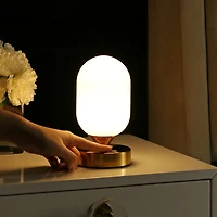 Eli Bohemian Farmhouse Iron Rechargeable Integrated Led Table Lamp