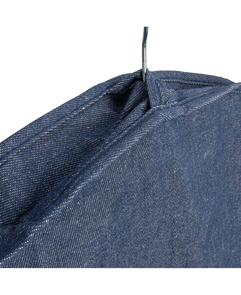 Household Essentials Hanging Zippered Garment Storage Bag with Clear Vision Front, Set of 2