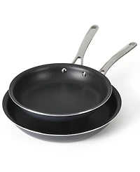 Martha Stewart Collection Lockton Aluminum 2 Piece Fry Pan Set