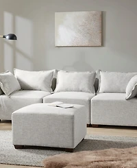 Ink+Ivy 30" Molly Wide Fabric Modular Ottoman