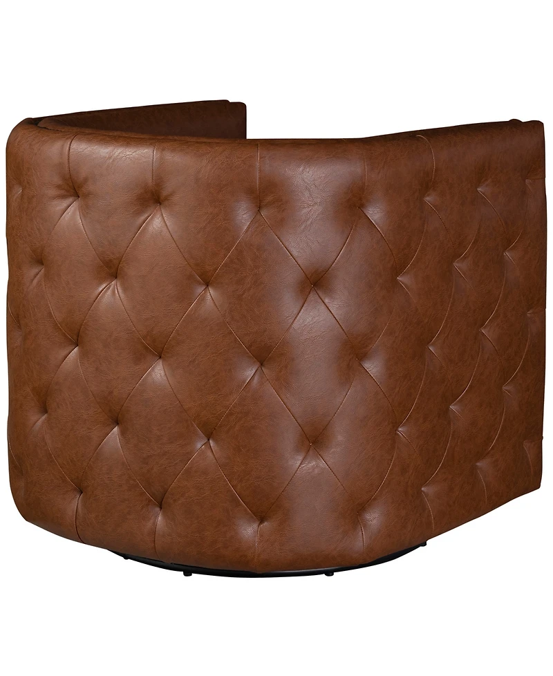 Madison Park Capstone Swivel Tufted Chair