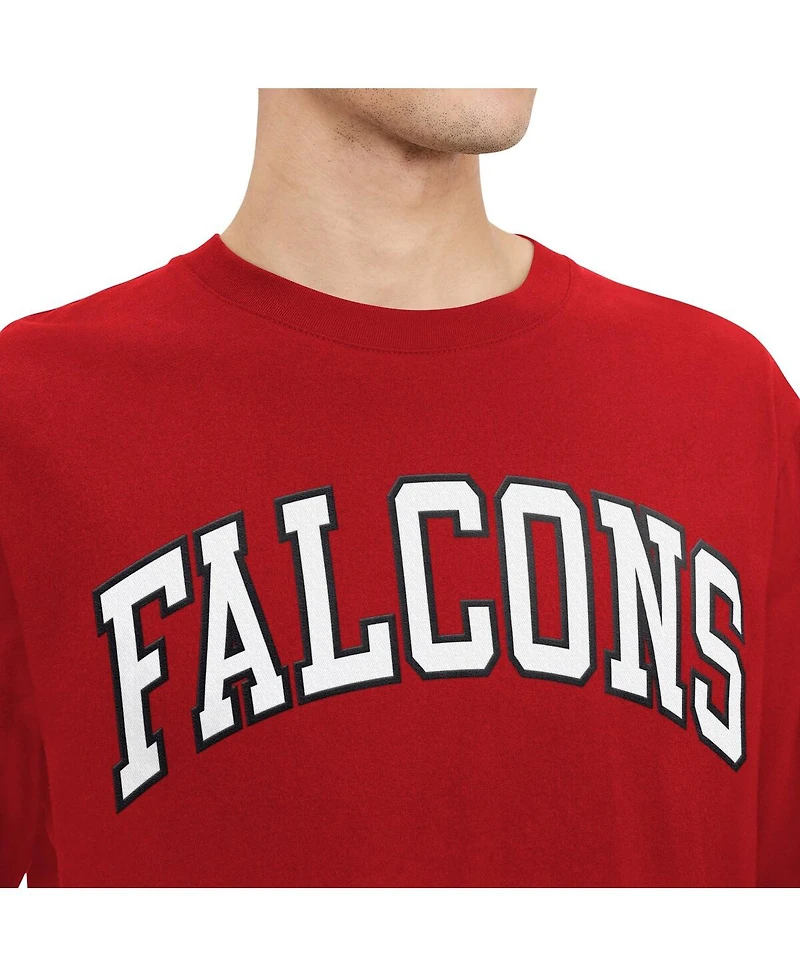 Men's Tommy Hilfiger Red, Black Atlanta Falcons Nolan Long Sleeve T-shirt