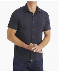 UNTUCKit Men's Regular Fit Wrinkle-Free Short Sleeve Performance Gironde Button Up Shirt