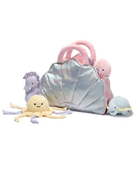 Lambs & Ivy Interactive Aquatic/Sea Shell Plush with Stuffed Animal Toys
